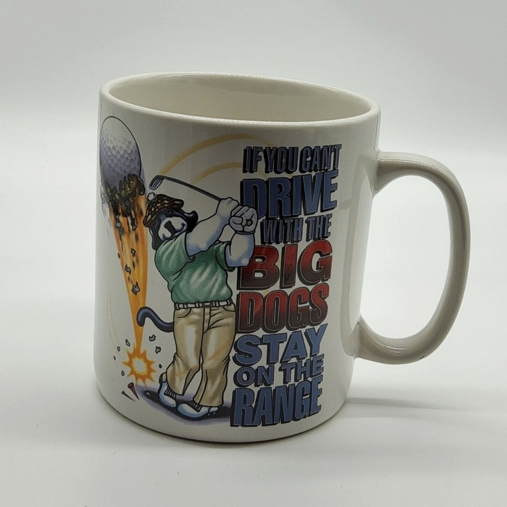 Vintage Big Dogs Brand Large 30oz Golfing Mug 2002